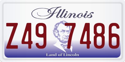 IL license plate Z497486