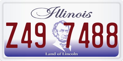 IL license plate Z497488