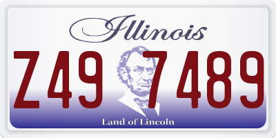 IL license plate Z497489