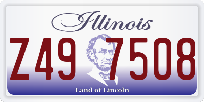 IL license plate Z497508