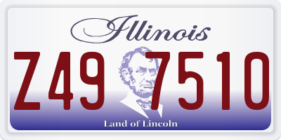 IL license plate Z497510