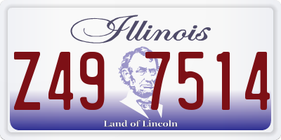 IL license plate Z497514