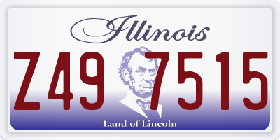 IL license plate Z497515