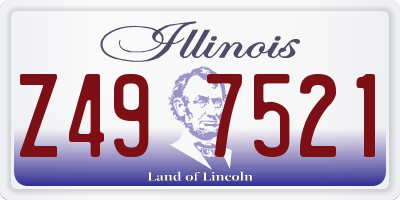 IL license plate Z497521