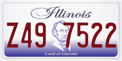 IL license plate Z497522