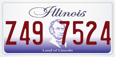 IL license plate Z497524