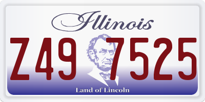 IL license plate Z497525