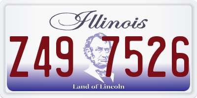 IL license plate Z497526