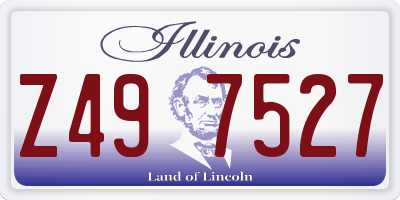 IL license plate Z497527