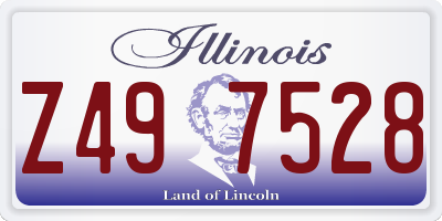 IL license plate Z497528