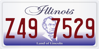 IL license plate Z497529