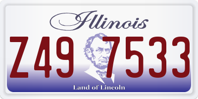 IL license plate Z497533