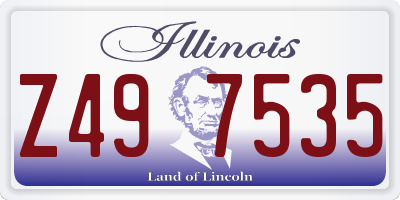 IL license plate Z497535