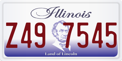 IL license plate Z497545