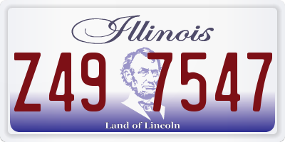 IL license plate Z497547