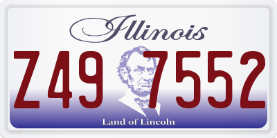 IL license plate Z497552