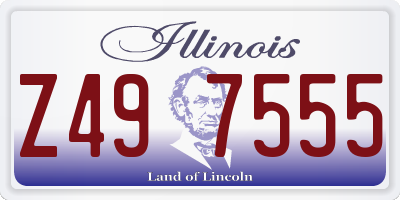 IL license plate Z497555