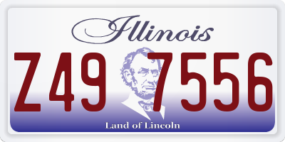 IL license plate Z497556