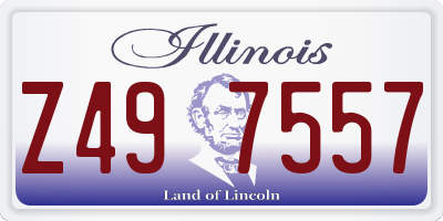 IL license plate Z497557