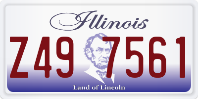 IL license plate Z497561