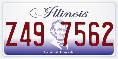 IL license plate Z497562