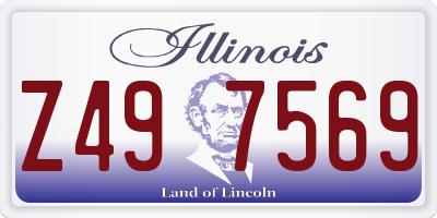 IL license plate Z497569