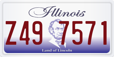 IL license plate Z497571
