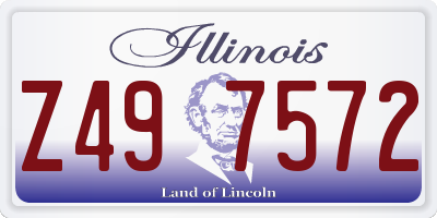 IL license plate Z497572