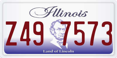 IL license plate Z497573