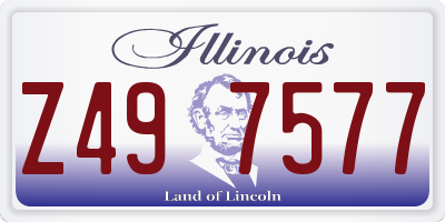 IL license plate Z497577