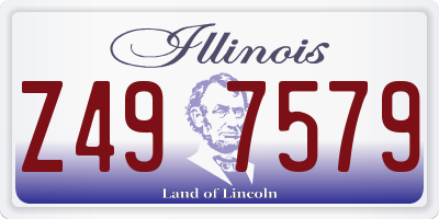 IL license plate Z497579