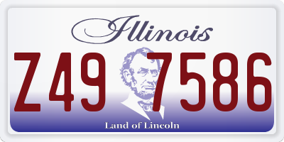 IL license plate Z497586