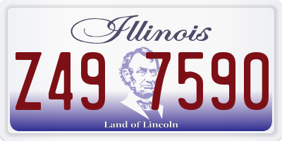 IL license plate Z497590