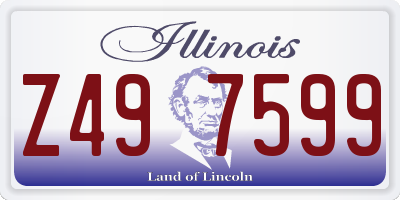 IL license plate Z497599