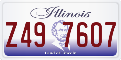 IL license plate Z497607