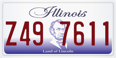 IL license plate Z497611