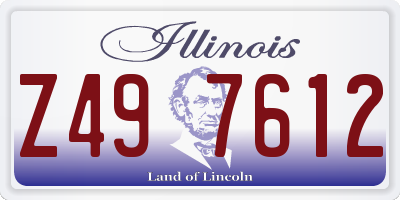 IL license plate Z497612
