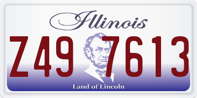 IL license plate Z497613