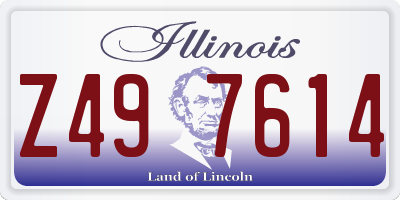 IL license plate Z497614