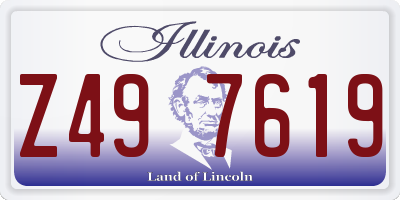 IL license plate Z497619