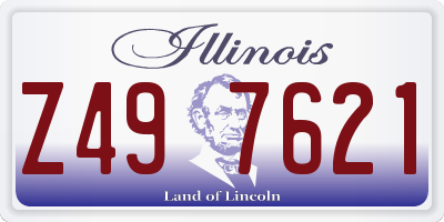 IL license plate Z497621