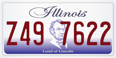 IL license plate Z497622