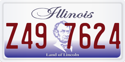 IL license plate Z497624
