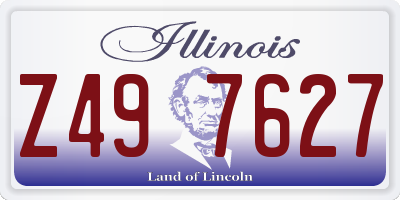 IL license plate Z497627