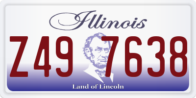 IL license plate Z497638