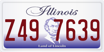IL license plate Z497639
