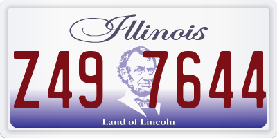 IL license plate Z497644