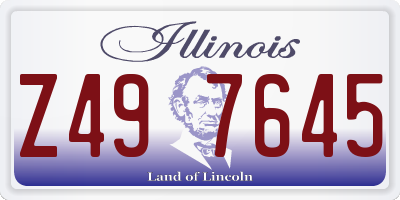IL license plate Z497645