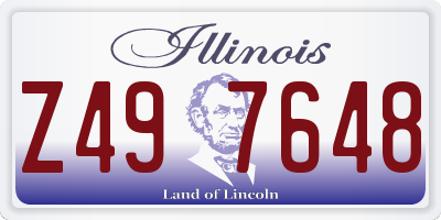 IL license plate Z497648