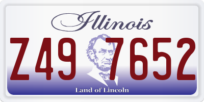 IL license plate Z497652